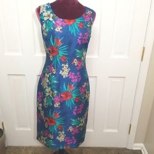 NWOT - DN DESIGN Blue Floral Dress